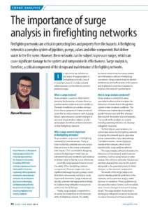 The Importance of Surge Analysis in Firefighting Networks