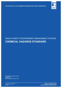 Chemical Hazards Standard