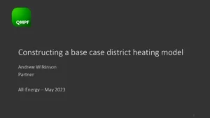 Constructing a Base Case District Heating Model