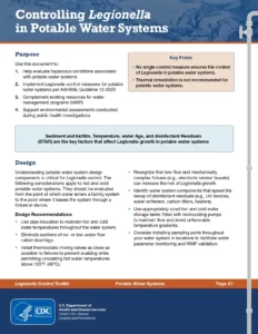 Controlling Legionella in Potable Water Systems