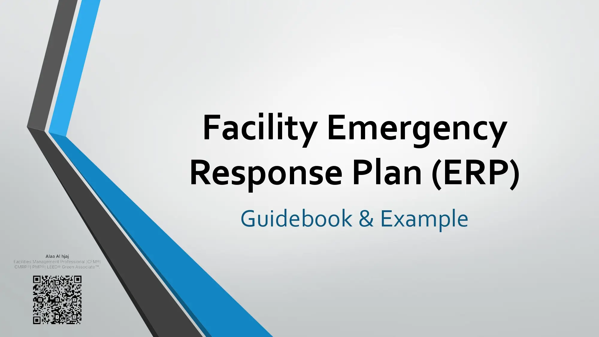 Facility Emergency Response Plan (ERP) AquaEnergy Expo Knowledge Hub