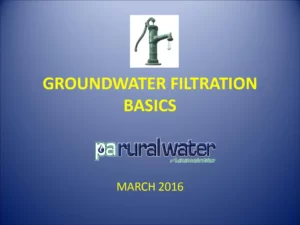 Groundwater Filtration Basics
