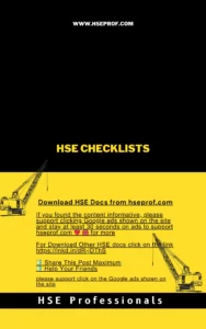 HSE Cheklists