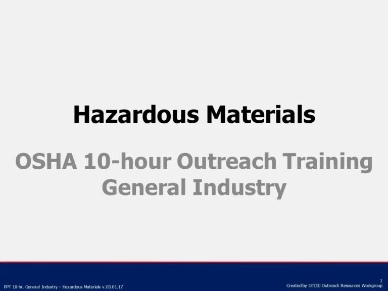 Hazardous Materials