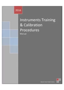 Instruments Training & Calibration Procedures