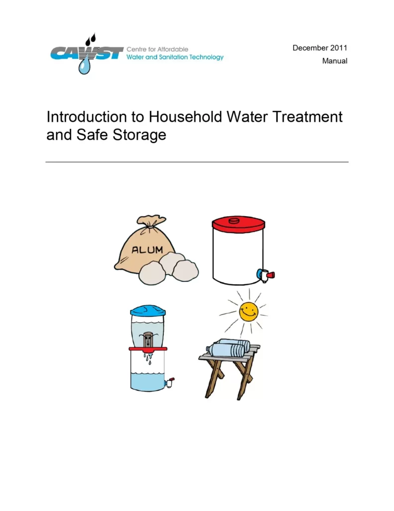 Introduction to Household Water Treatment and Safe Storage