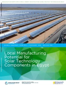 Local Manufacturing Potential for Solar Technology Components in Egypt