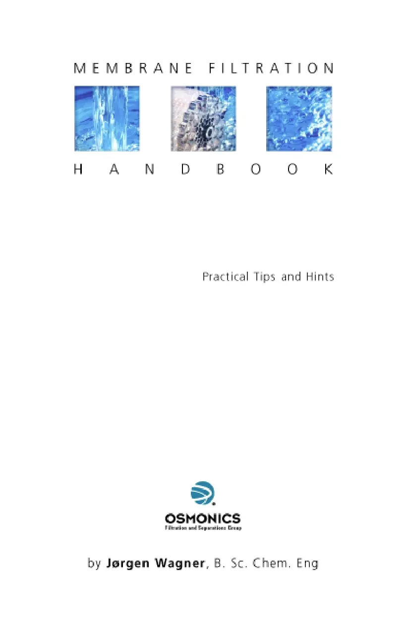 Membrane Filtration Handbook