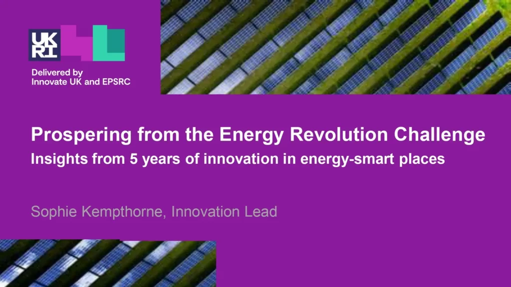 Prospering from the Energy Revolution Challenge