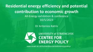 Residential Energy Efficiency and Potential Contribution to Economic Growth