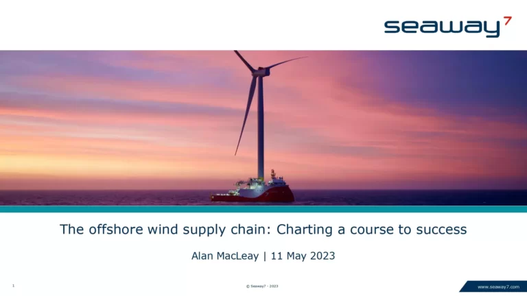 The Offshore Wind Supply Chain Charting a Course to Success