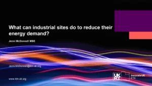 What Can Industrial Sites do to Reduce Their Energy Demand?