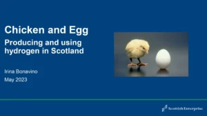 Chicken and Egg - Producing and Using Hydrogen in Scotland