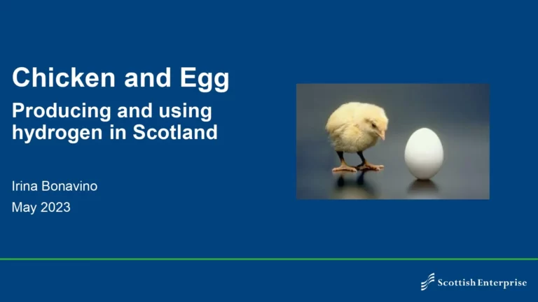 Chicken and Egg - Producing and Using Hydrogen in Scotland