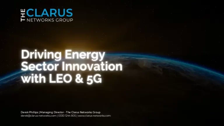Driving Energy Sector Innovation with LEO & 5G