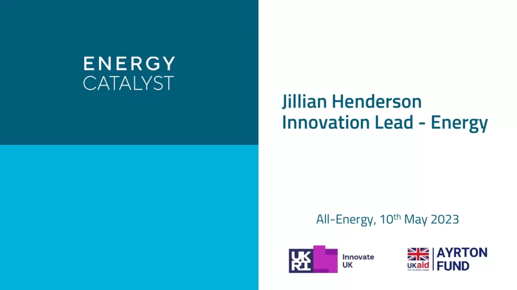 Energy Catalyst: Innovation Lead - Energy