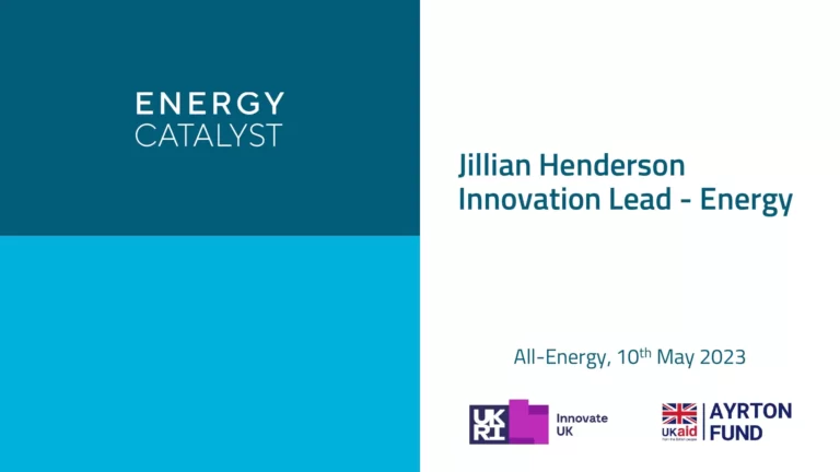 Energy Catalyst: Innovation Lead - Energy