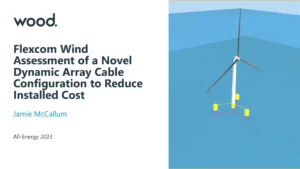 Flexcom Wind Assessment of a Novel Dynamic Array Cable Configuration to Reduce Installed Cost