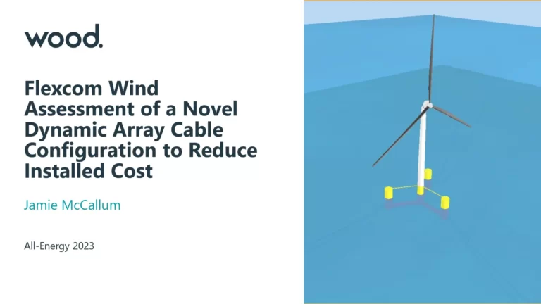Flexcom Wind Assessment of a Novel Dynamic Array Cable Configuration to Reduce Installed Cost