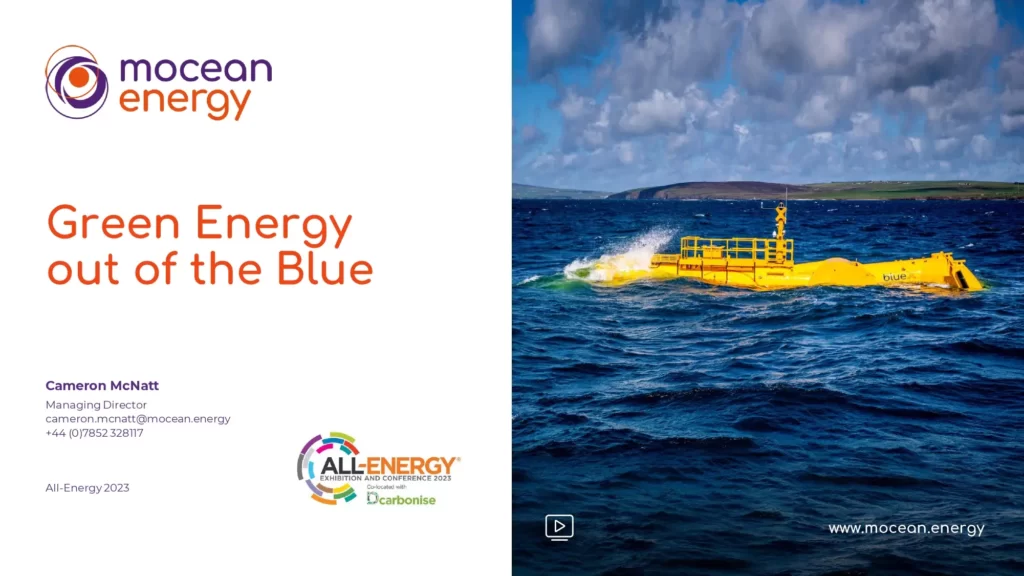 Green Energy Out of the Blue