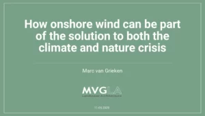 How Onshore Wind Can Be Part of the Solution to Both the Climate and Nature Crisis
