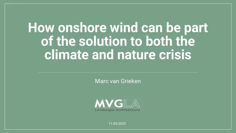 How Onshore Wind Can Be Part of the Solution to Both the Climate and Nature Crisis
