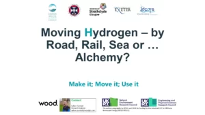 Moving Hydrogen – by Road, Rail, Sea or … Alchemy?