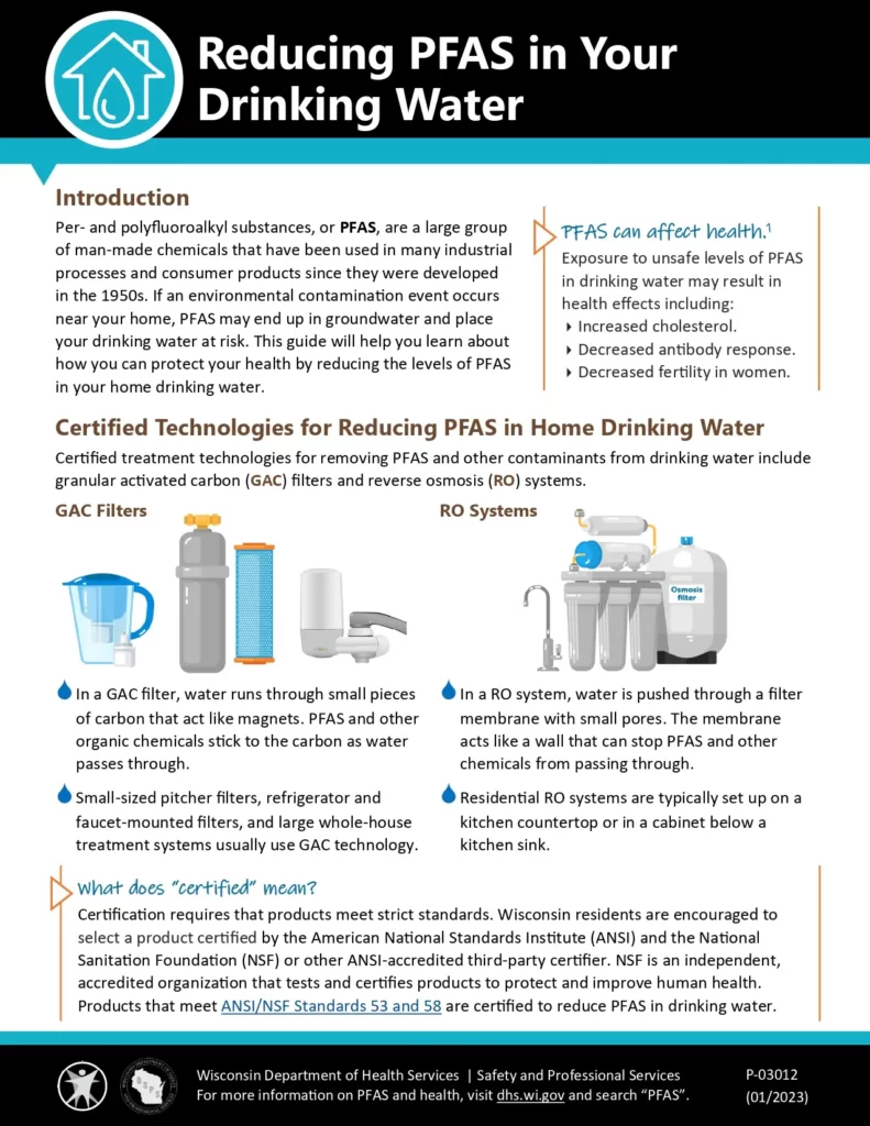 Reducing PFAS in Your Drinking Water
