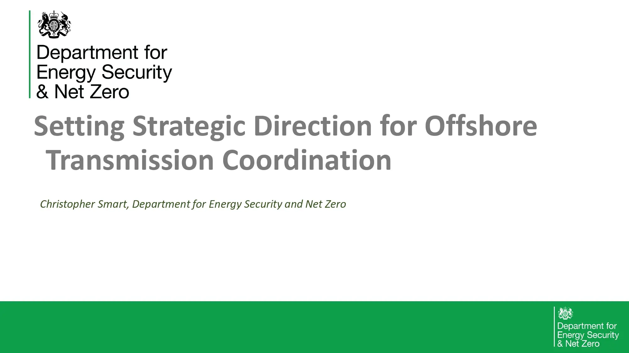 Setting Strategic Direction for Offshore Transmission Coordination