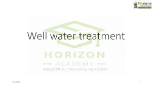 Well Water Treatment
