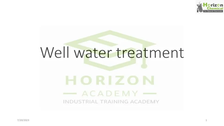 Well Water Treatment