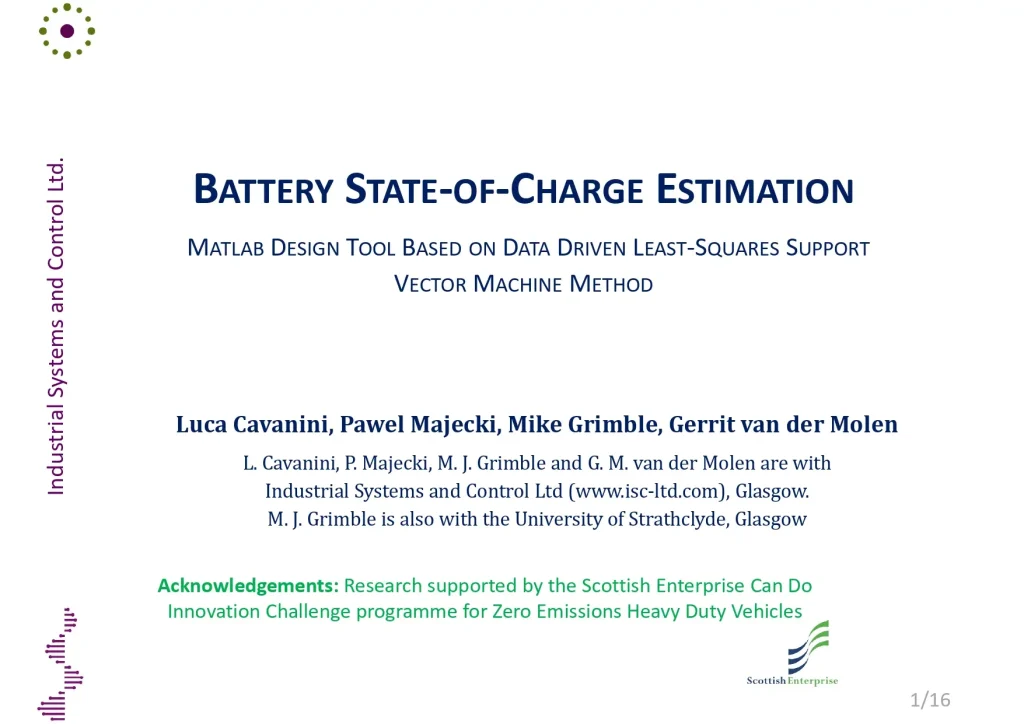 Battery State-Of-Charge Estimation