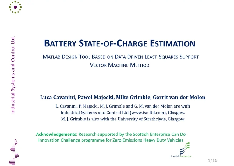 Battery State-Of-Charge Estimation