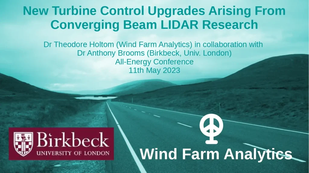 New Turbine Control Upgrades Arising From Converging Beam LIDAR Research