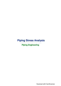 Piping Stress Analysis