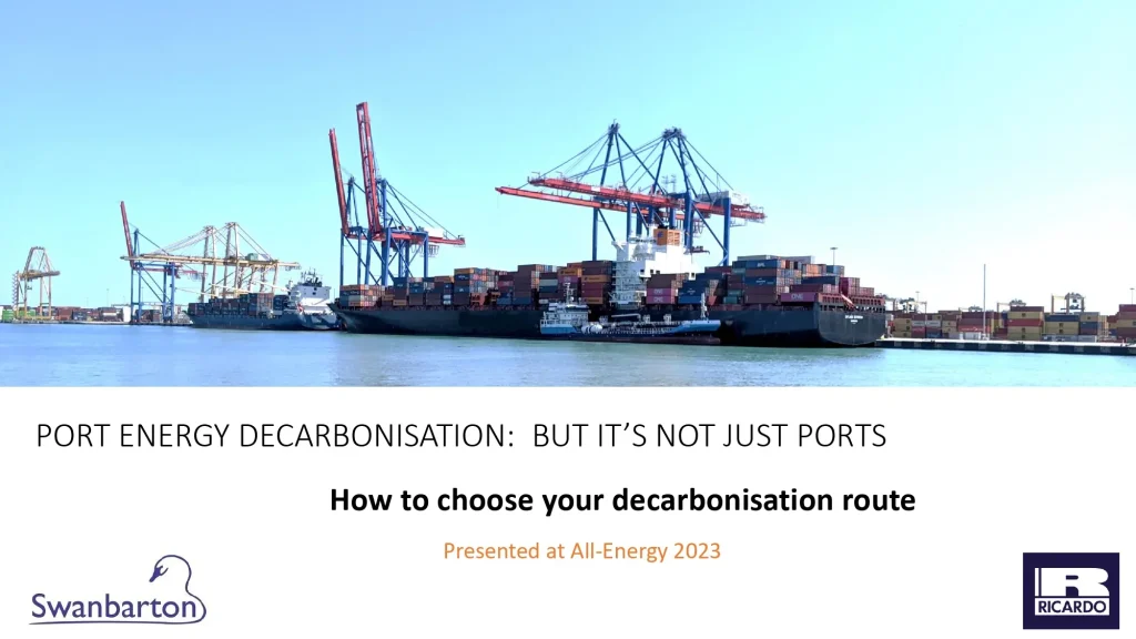 Port Energy Decarbonisation: But It's Not Just Ports