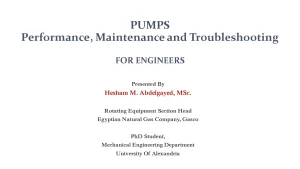 Pumps (Performance, Maintenance and Troubleshooting for Engineers)