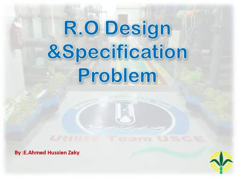 RO Design and Specification Problem