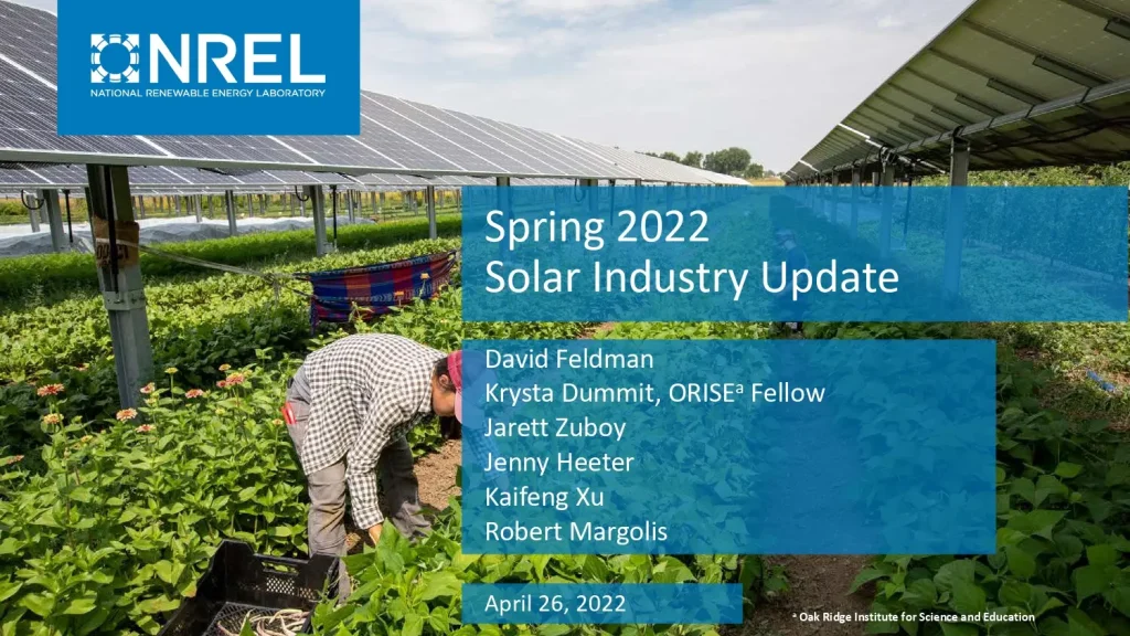 Spring 2022 Solar Industry Update