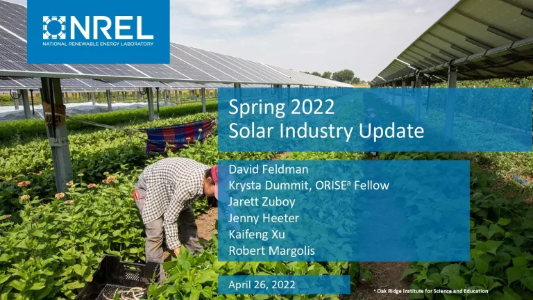 Spring 2022 Solar Industry Update