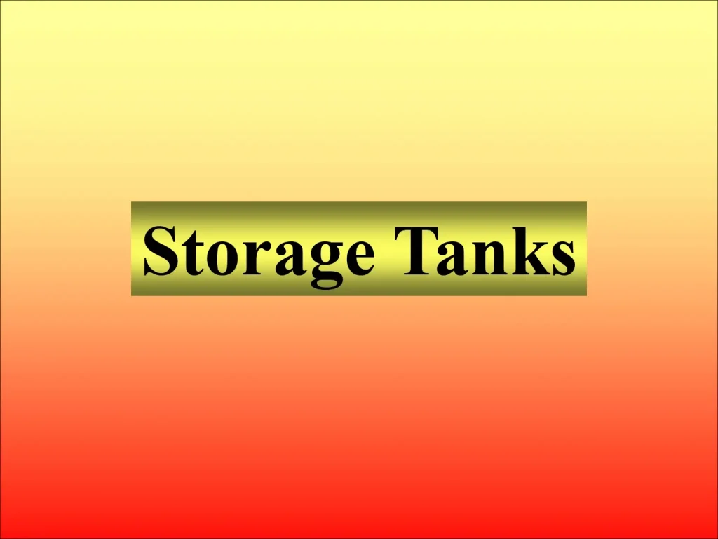 Storage Tanks