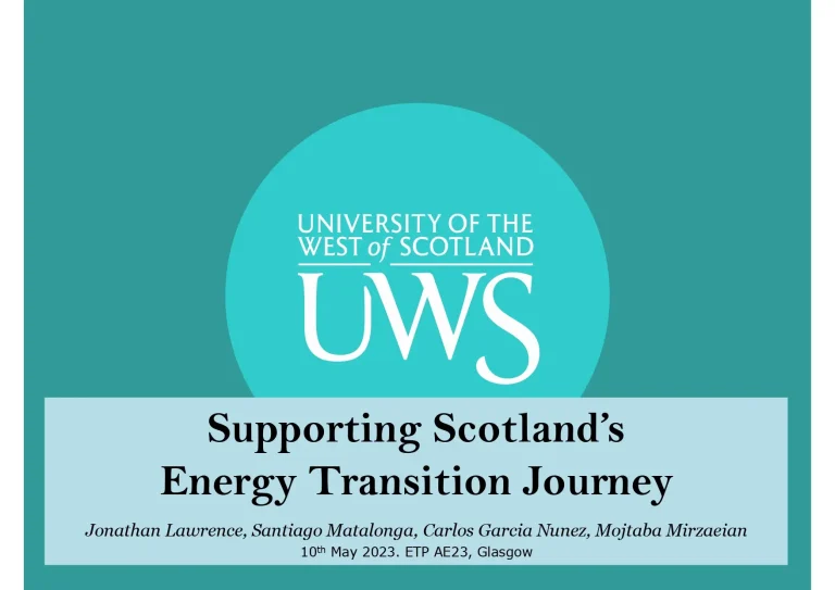 Supporting Scotland’s Energy Transition Journey