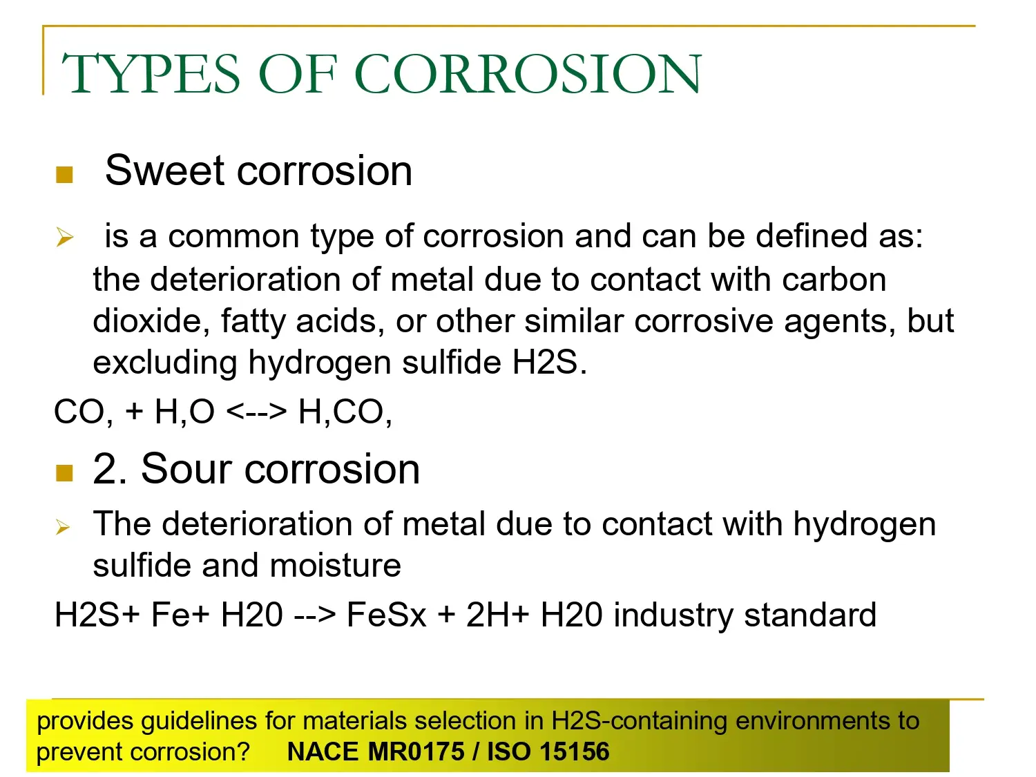 Types Of Corrosion