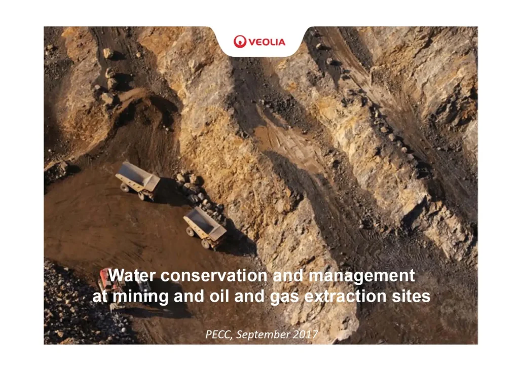 Water Conservation And Management At Mining And Oil And Gas Extraction Sites