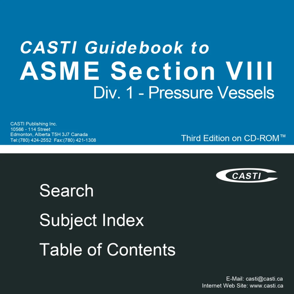 CASTI Guidebook to Div. 1 - Pressure Vessels ASME Section VIII
