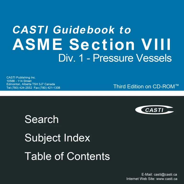 CASTI Guidebook to Div. 1 - Pressure Vessels ASME Section VIII