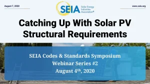 Catching Up With Solar PV Structural Requirements