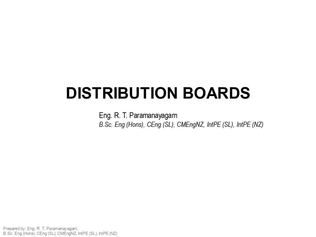 Distribution Boards