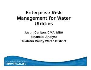Enterprise Risk Management for Water Utilities
