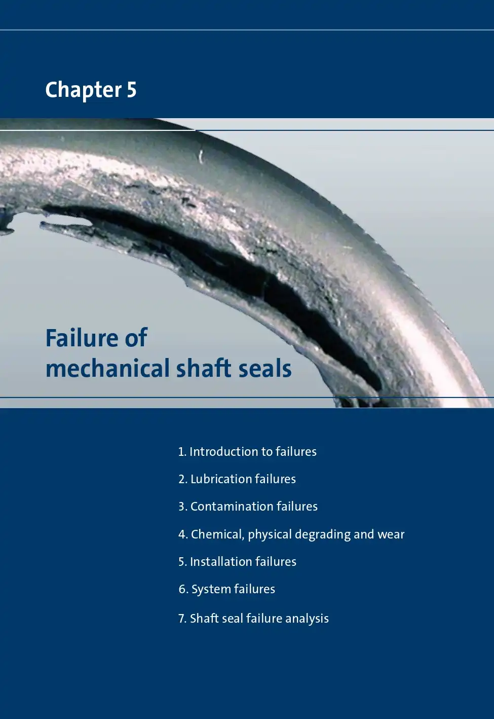 Failure of mechanical shaft seals